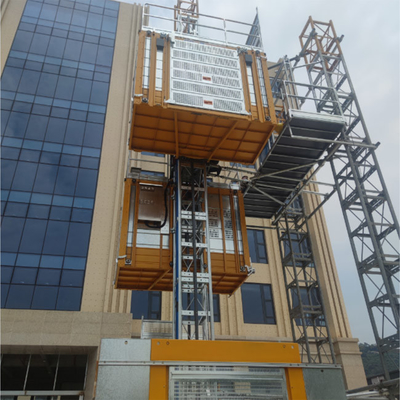 TUV certificated Rack And Pinion Hoist Material Passenger and Material with FC Motor Control